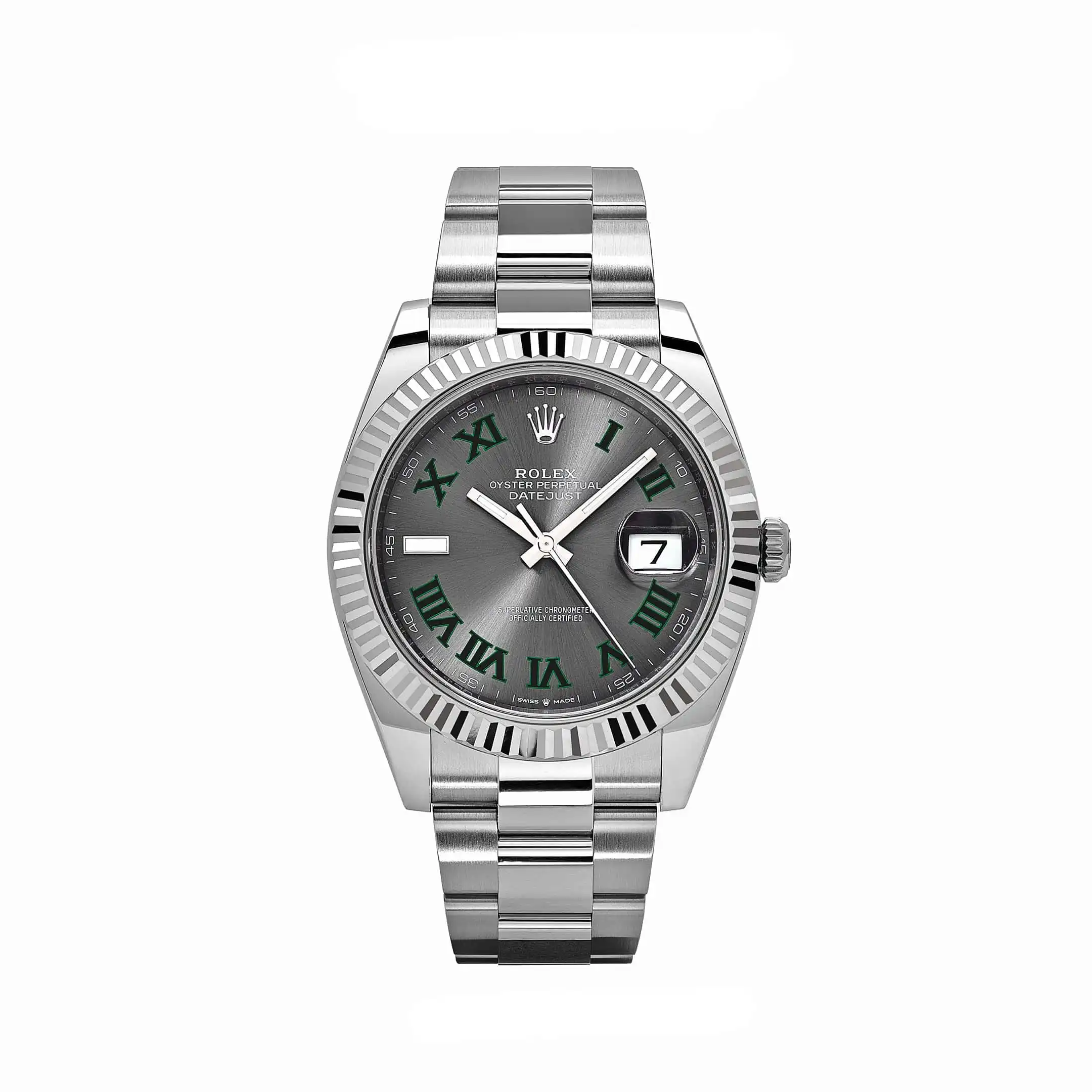 jfvtout1gp4.webp Rolex Datejust Replica 126334 'Wimbledon' Stainless Steel Slate Dial Oyster - Image 1