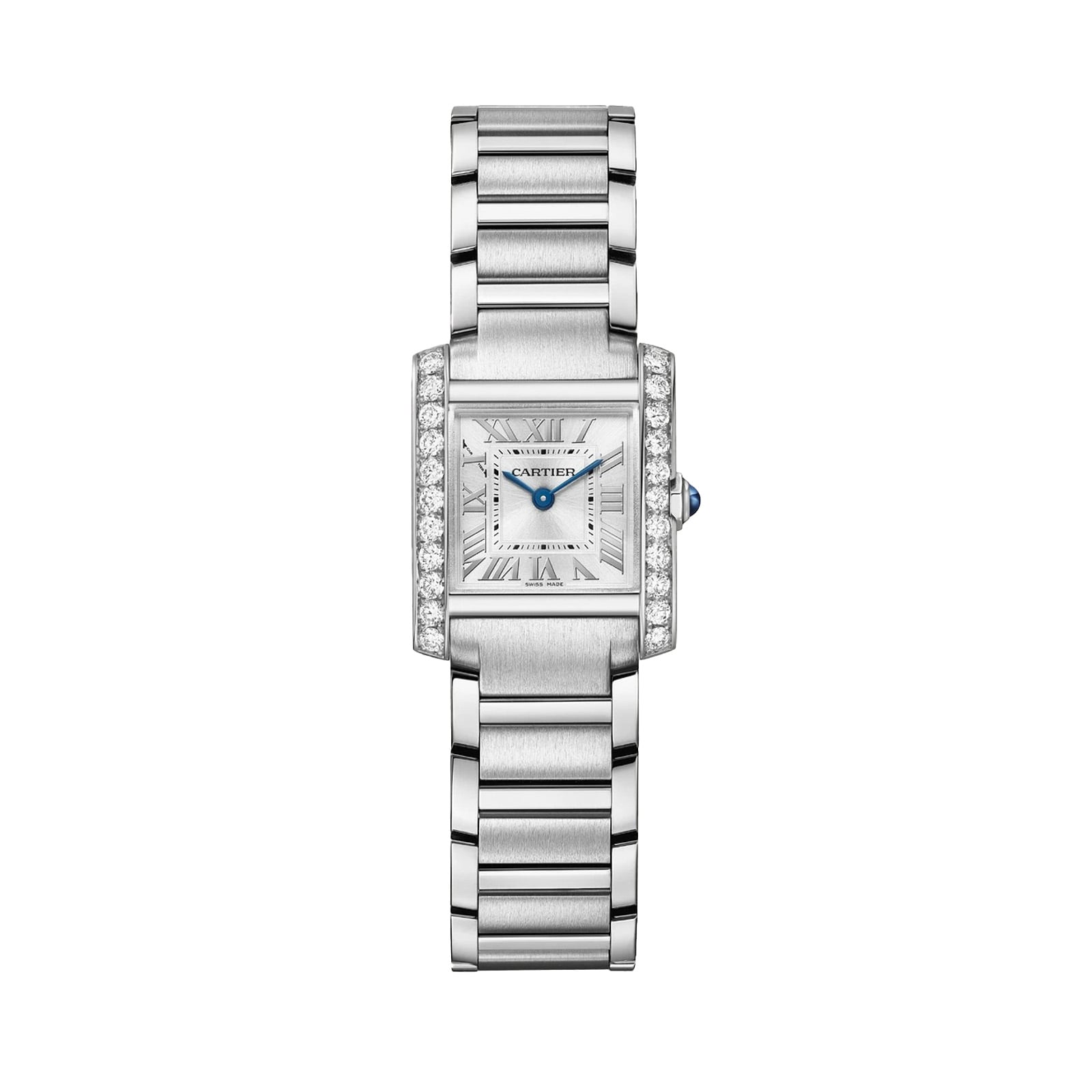 tabgfkkrrva.jpg Cartier Tank Francaise Watch, Small Model, Quartz Movement, Steel Case MPN: W4TA0029 - Image 1