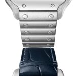 Cartier Santos de Cartier Watch, Medium Model, Steel, Automatic, Interchangeable Leather Strap  MPN: WSSA0063 - Image 2