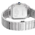 Cartier Santos de Cartier Watch, Medium Model, Steel, Automatic, Interchangeable Leather Strap  MPN: WSSA0063 - Image 3