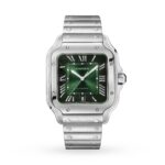 Cartier Santos de Cartier Watch, Large Model, Steel, Automatic, Interchangeable Leather Strap  MPN: WSSA0062