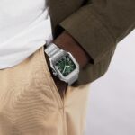 Cartier Santos de Cartier Watch, Large Model, Steel, Automatic, Interchangeable Leather Strap  MPN: WSSA0062 - Image 5