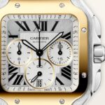 Cartier Santos watch, large model, Manufacture chronograph mechanical movement with automatic winding  MPN: W2SA0035 - Image 3