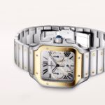 Cartier Santos watch, large model, Manufacture chronograph mechanical movement with automatic winding  MPN: W2SA0035 - Image 6
