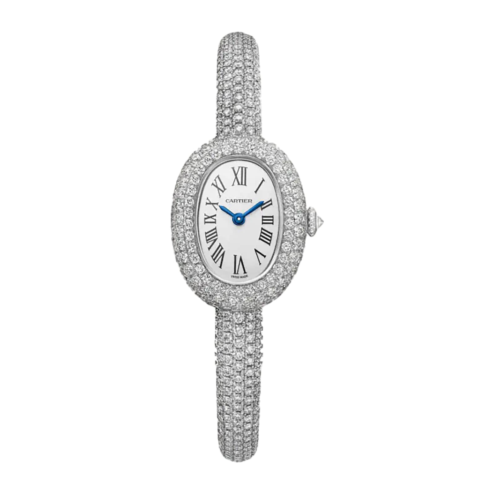 onzh0pty2xk.jpg Cartier Baignoire watch, mini model, quartz movement. Rhodium-finish white gold MPN: HPI01854 - Image 1
