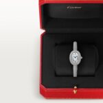 Cartier Baignoire watch, mini model, quartz movement. Rhodium-finish white gold  MPN: HPI01854 - Image 3