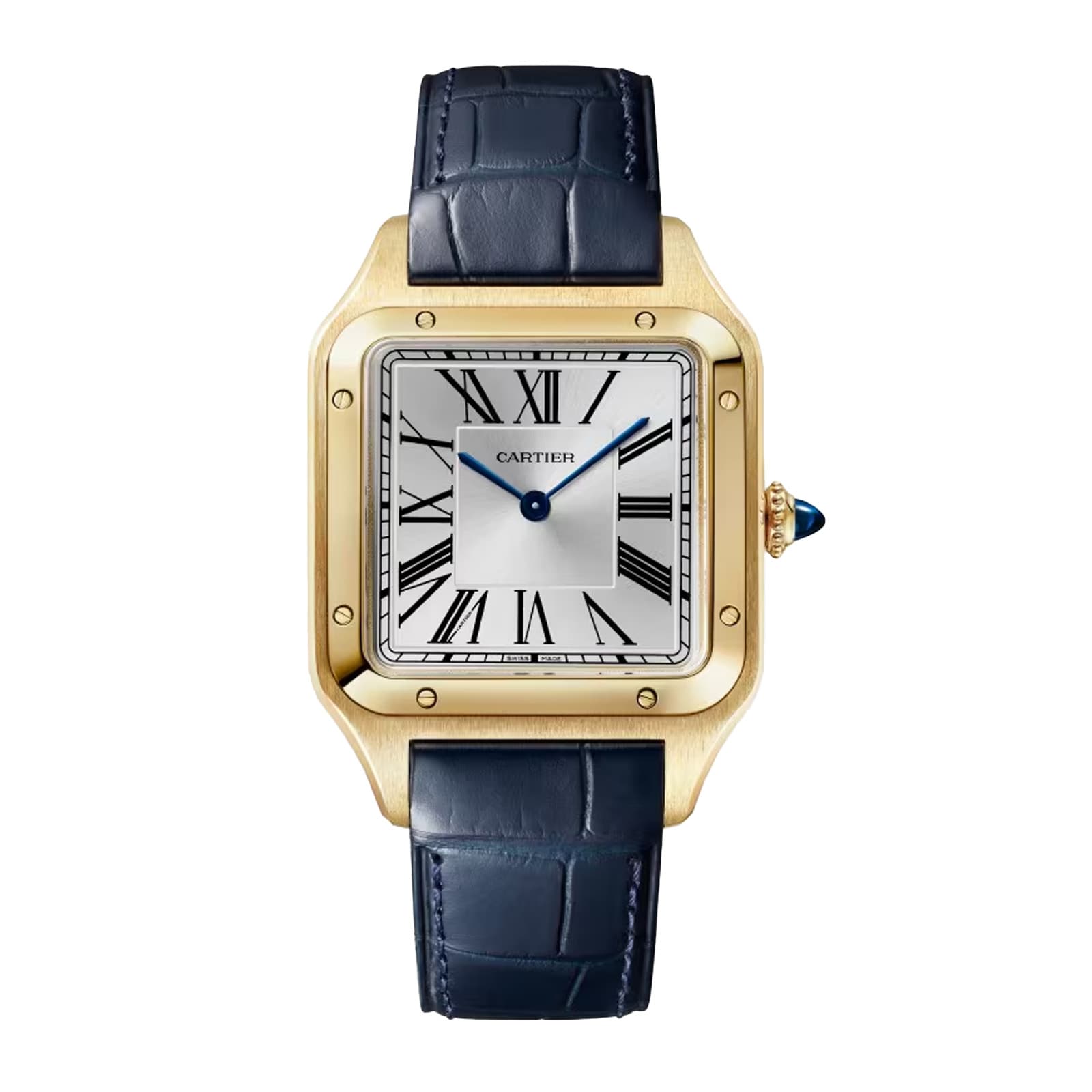 5rpqnykn244.jpg Cartier Santos-Dumont watch, large model, Manufacture mechanical movement with manual winding, calibre 430 MPN: WGSA0139 - Image 1