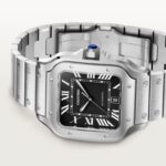 Cartier Santos De Cartier Watch, Large Model, Mechanical Movement With Automatic Winding, Caliber 1847 MC. Steel Case  MPN: WSSA0096 - Image 7