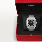Cartier Santos De Cartier Watch, Large Model, Mechanical Movement With Automatic Winding, Caliber 1847 MC. Steel Case  MPN: WSSA0096 - Image 9