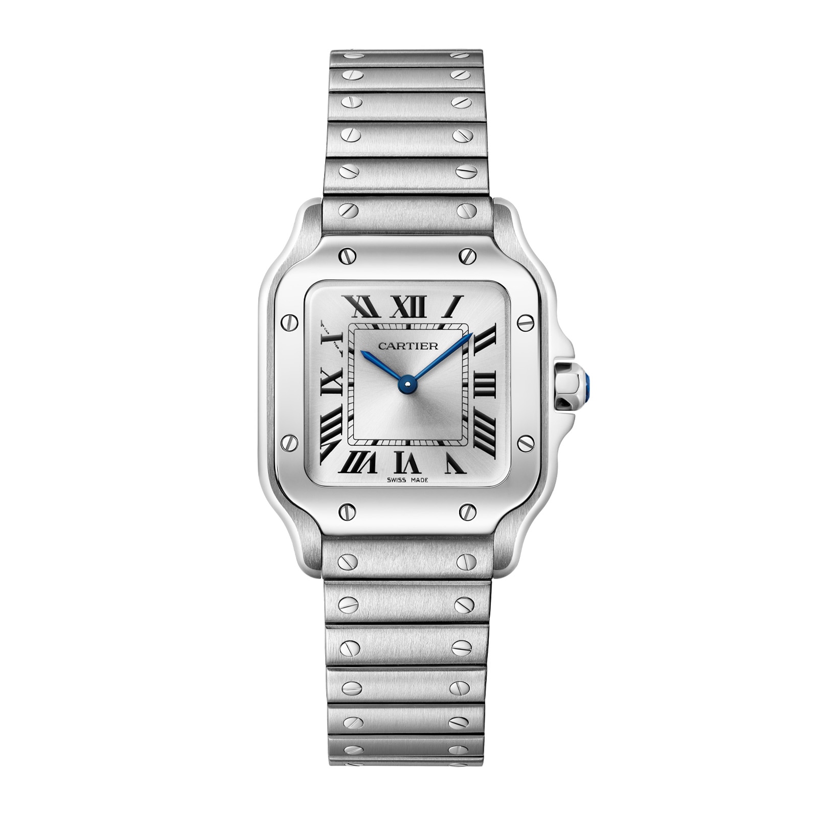 5czyegok2hf.jpg Cartier Santos De Cartier, Small Model, Quartz, Steel MPN: WSSA0082 - Image 1