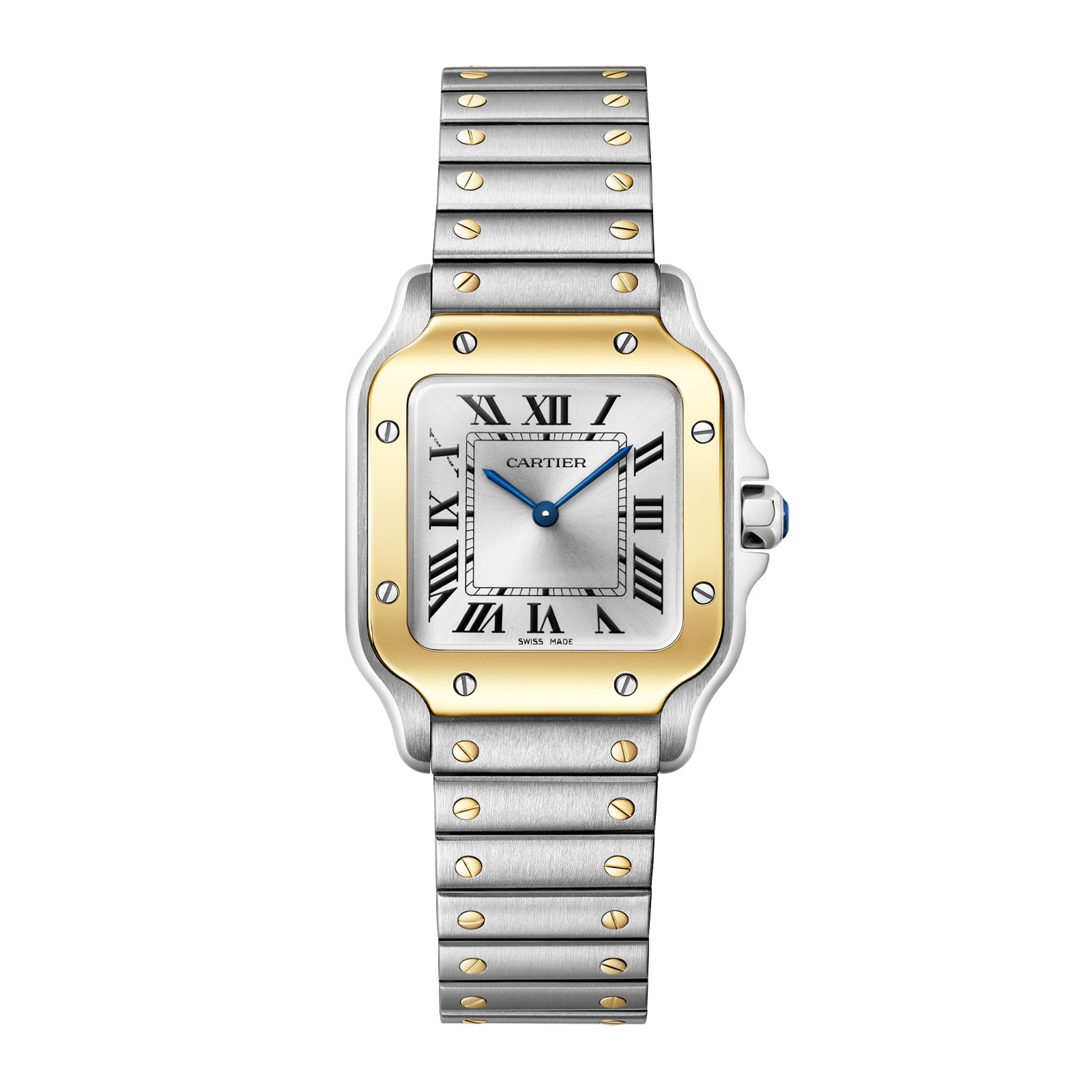 qlozkfrqtec.jpg Cartier Santos De Cartier, Small Model, Quartz, Yellow Gold, Steel MPN: W2SA0033 - Image 1