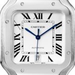 Cartier Santos De Cartier Watch Large Model, Automatic Movement, Steel, Interchangeable Metal And Leather Bracelets  MPN: WSSA0018 - Image 6