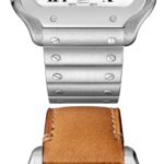 Cartier Santos De Cartier Watch Large Model, Automatic Movement, Steel, Interchangeable Metal And Leather Bracelets  MPN: WSSA0018 - Image 12
