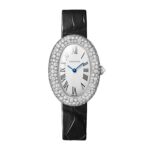 Cartier Baignoire Watch, Medium Model, Quartz Movement., White Gold Case  MPN: WJBA0046