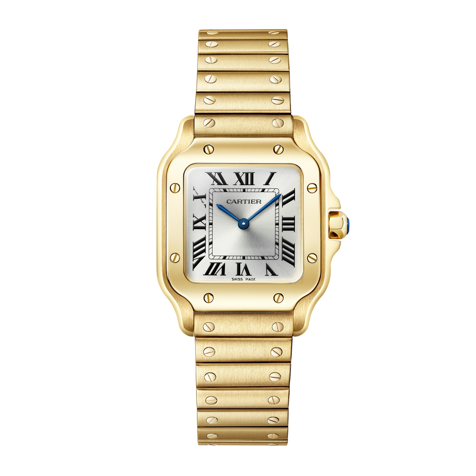 iityt00fyg3.jpg Cartier Santos De Cartier, Small Model, Quartz, Yellow Gold MPN: WGSA0107 - Image 1