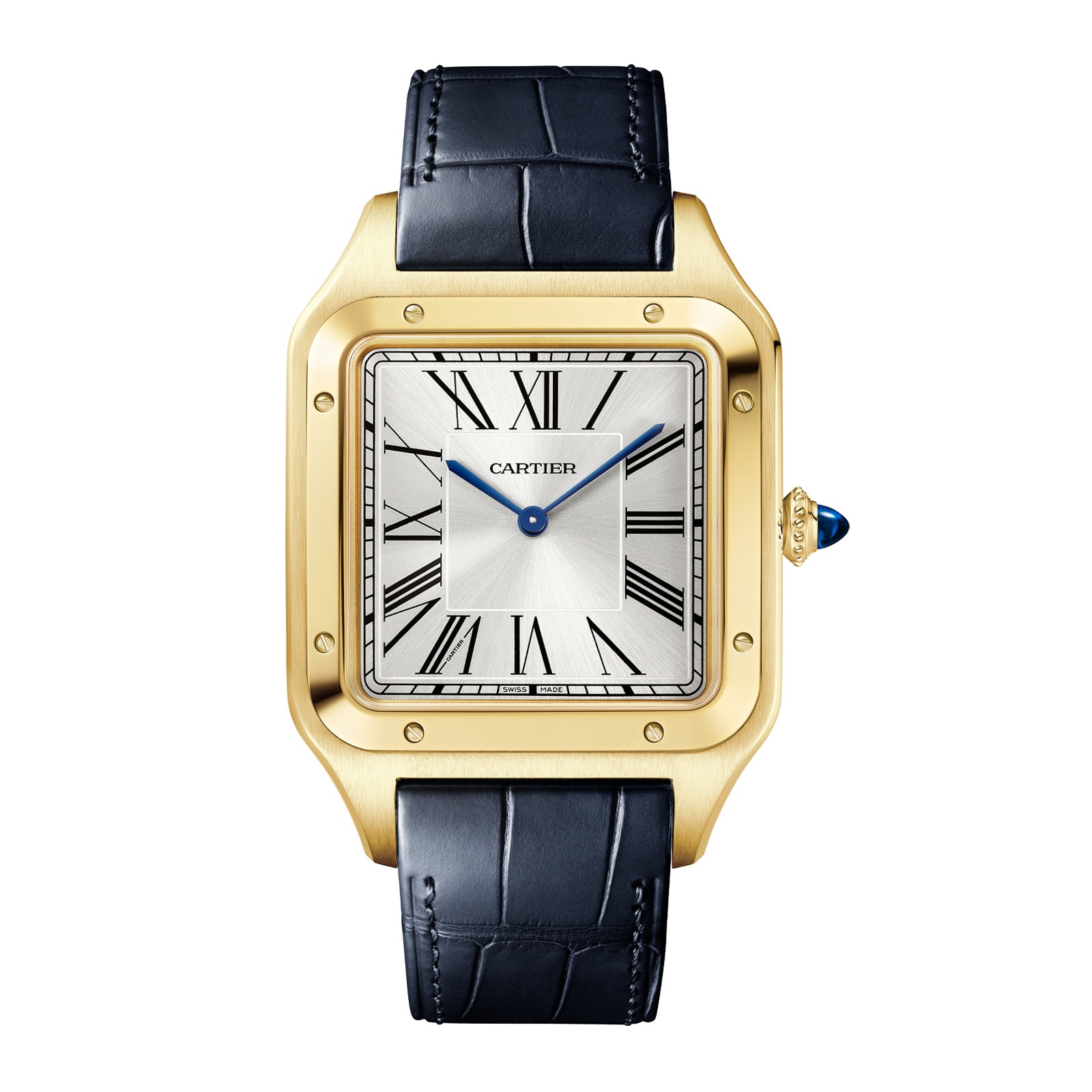 gmwoub3mhdj.jpg Cartier Santos-Dumont Watch, Extra-Large Model, Manual Winding, Yellow Gold MPN: WGSA0108 - Image 1