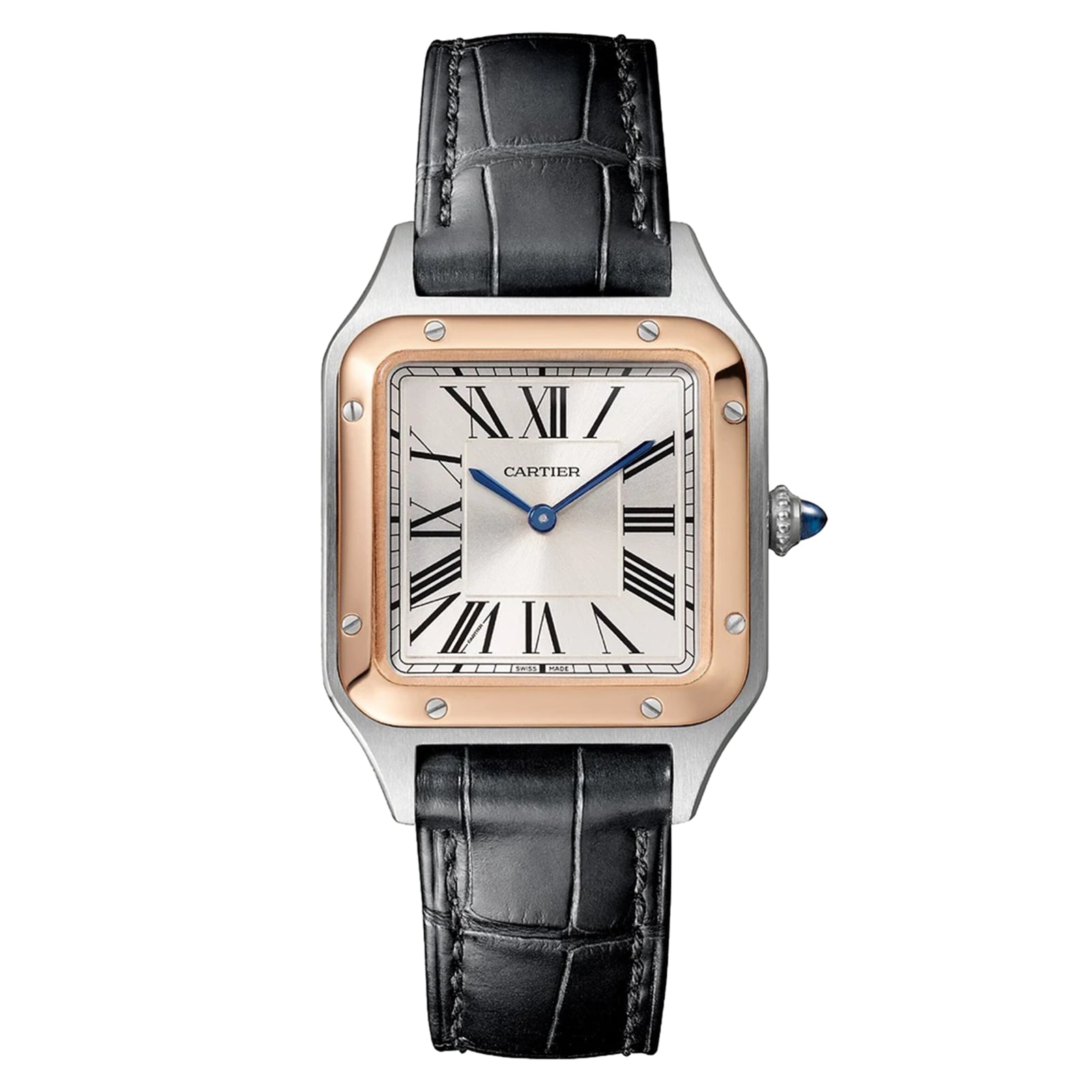 h5q3kupmmp0.jpg Cartier Santos-Dumont Watch, Small Model, High Autonomy Quartz Movement, Steel Case MPN: W2SA0038 - Image 1