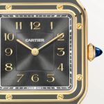 Cartier Santos-Dumont watch, large model, mechanical movement with manual winding 430 MC. Yellow gold  MPN: WGSA0097 - Image 2