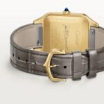 Cartier Santos-Dumont watch, large model, mechanical movement with manual winding 430 MC. Yellow gold  MPN: WGSA0097 - Image 4
