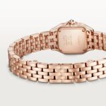Cartier Panthere de Cartier watch, mini model, quartz movement. Rose gold 750/1000 case set with 32 brilliant-cut diamonds totalling 0.15 carats. Dimensions: 25 mm x 20 mm  MPN: WJPN0063 - Image 3