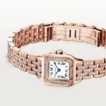 Cartier Panthere de Cartier watch, mini model, quartz movement. Rose gold 750/1000 case set with 32 brilliant-cut diamonds totalling 0.15 carats. Dimensions: 25 mm x 20 mm  MPN: WJPN0063 - Image 5