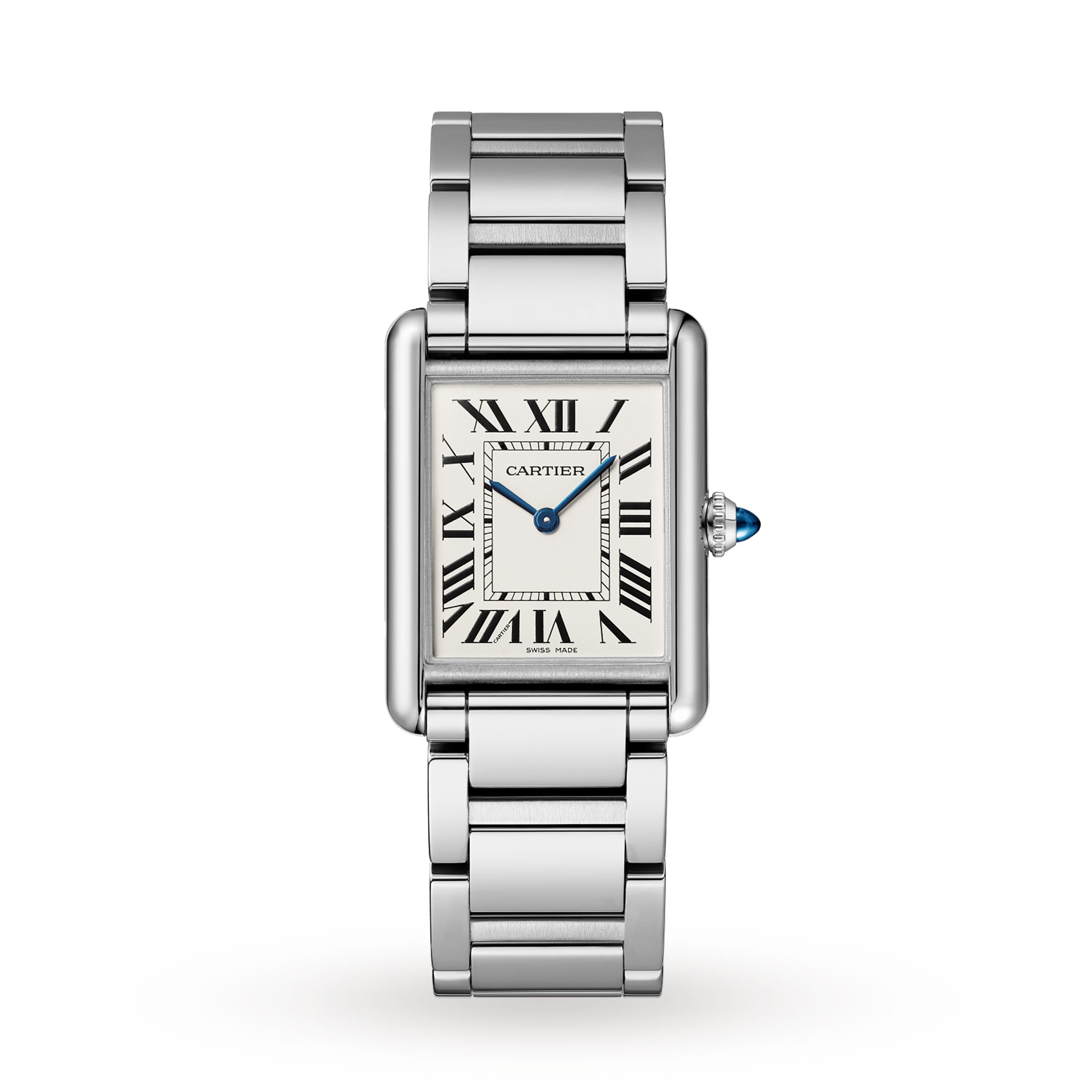 v2ffqfuygnu.jpg Cartier Tank Must Watch, Large Model, Quartz Movement, Steel Case MPN: WSTA0106 - Image 1