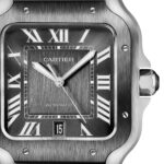 Cartier Santos De Cartier Watch Large Model, Automatic Movement, Steel, ADLC, Interchangeable Metal And Rubber Bracelets  MPN: WSSA0037 - Image 6