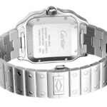Cartier Santos De Cartier Watch Large Model, Automatic Movement, Steel, ADLC, Interchangeable Metal And Rubber Bracelets  MPN: WSSA0037 - Image 8