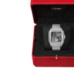 Cartier Santos De Cartier Watch, Large Model, Mechanical Movement With Automatic Winding, Steel  MPN: WSSA0076 - Image 8