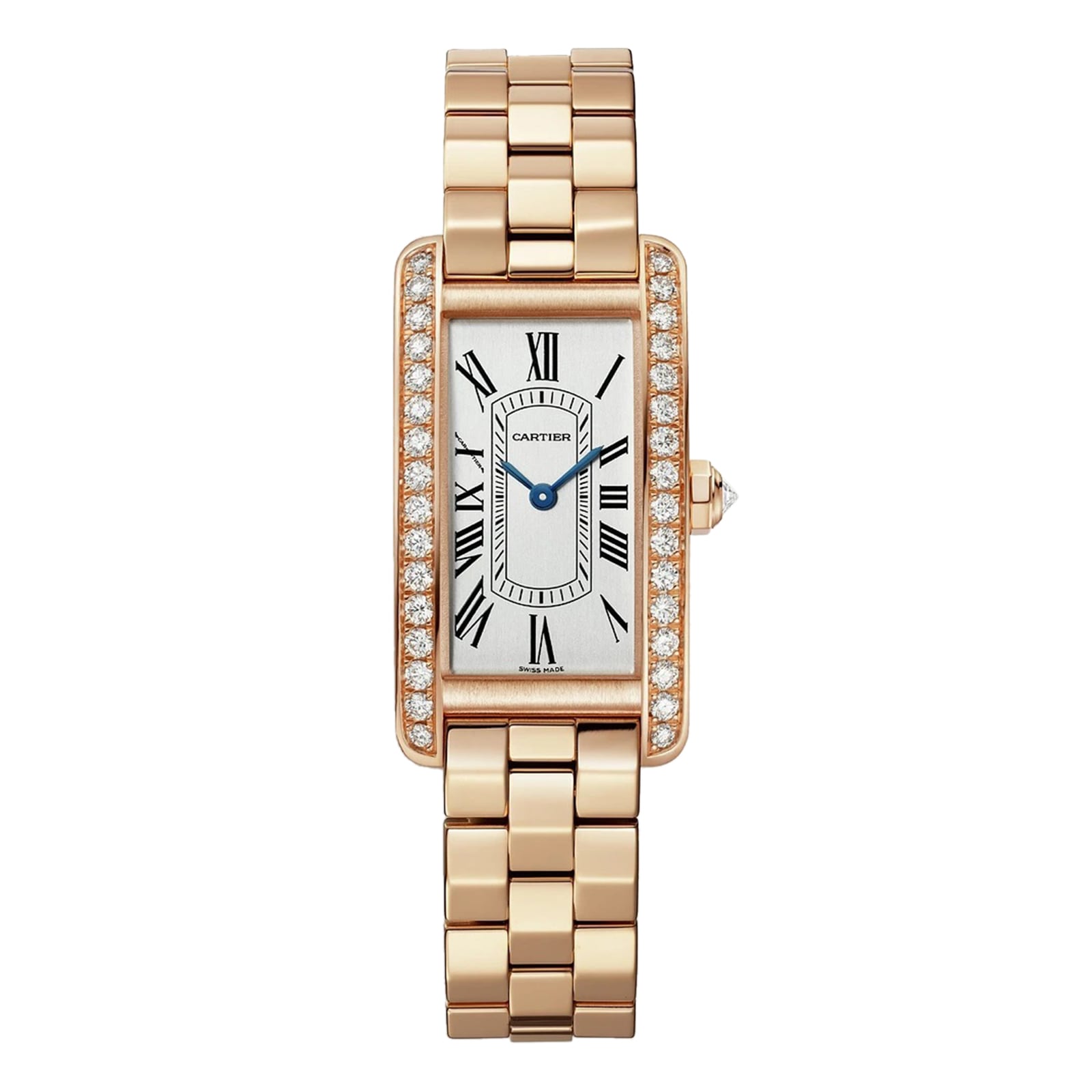 whibfze2azi.jpg Cartier Tank Américaine Watch, Small Model, Quartz Movement, Rose Gold MPN: WJTA0056 - Image 1