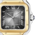 Cartier Santos De Cartier Watch, Large Model, Automatic Winding, Steel Case, Yellow Gold, Interchangeable Leather Strap  MPN: W2SA0030 - Image 3