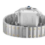 Cartier Santos De Cartier Watch, Large Model, Automatic Winding, Steel Case, Yellow Gold, Interchangeable Leather Strap  MPN: W2SA0030 - Image 6