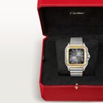 Cartier Santos De Cartier Watch, Large Model, Automatic Winding, Steel Case, Yellow Gold, Interchangeable Leather Strap  MPN: W2SA0030 - Image 8