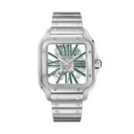 Cartier Santos De Cartier Watch, Skeleton, Large Model, Manufacture Mechanical Movement With Manual Winding  MPN: WHSA0028