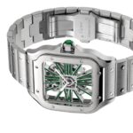 Cartier Santos De Cartier Watch, Skeleton, Large Model, Manufacture Mechanical Movement With Manual Winding  MPN: WHSA0028 - Image 6