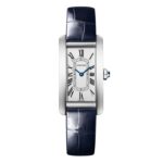 Cartier Tank Américaine Watch, Small Model, Quartz Movement, Steel, Leather  MPN: WSTA0082