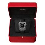 Cartier Santos De Cartier Watch Large Model, Automatic Movement, Steel, ADLC, Interchangeable Rubber And Leather Bracelets  MPN: WSSA0039 - Image 3