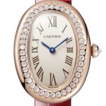 Cartier Baignoire Watch, Small Model, Quartz Movement, Rose Gold, Diamonds, Leather  MPN: WJBA0031 - Image 5