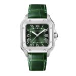 Cartier Santos de Cartier Watch, Medium Model, Steel, Automatic, Interchangeable Leather Strap  MPN: WSSA0061 - Image 3