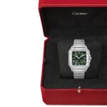 Cartier Santos de Cartier Watch, Medium Model, Steel, Automatic, Interchangeable Leather Strap  MPN: WSSA0061 - Image 5