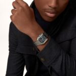 Cartier Santos de Cartier Watch, Medium Model, Steel, Automatic, Interchangeable Leather Strap  MPN: WSSA0061 - Image 9