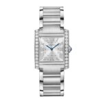 Cartier Tank Francaise watch, medium model, quartz movement.  MPN: W4TA0021