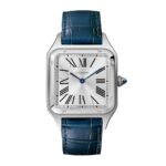 Cartier Santos-Dumont Watch Large Model, Quartz Movement, Steel, Leather  MPN: WSSA0085