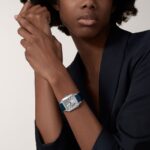 Cartier Santos-Dumont Watch Large Model, Quartz Movement, Steel, Leather  MPN: WSSA0085 - Image 3
