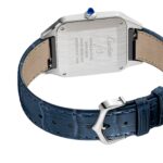 Cartier Santos-Dumont Watch Large Model, Quartz Movement, Steel, Leather  MPN: WSSA0085 - Image 7