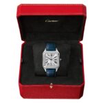 Cartier Santos-Dumont Watch Large Model, Quartz Movement, Steel, Leather  MPN: WSSA0085 - Image 12
