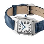 Cartier Santos-Dumont Watch Small Model, Quartz Movement, Steel, Leather  MPN: WSSA0086 - Image 6