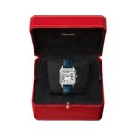 Cartier Santos-Dumont Watch Small Model, Quartz Movement, Steel, Leather  MPN: WSSA0086 - Image 12