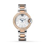 Cartier Ballon Bleu De Cartier Watch, 33mm, Mechanical Movement With Automatic Winding, Steel, Rose Gold  MPN: W3BB0023