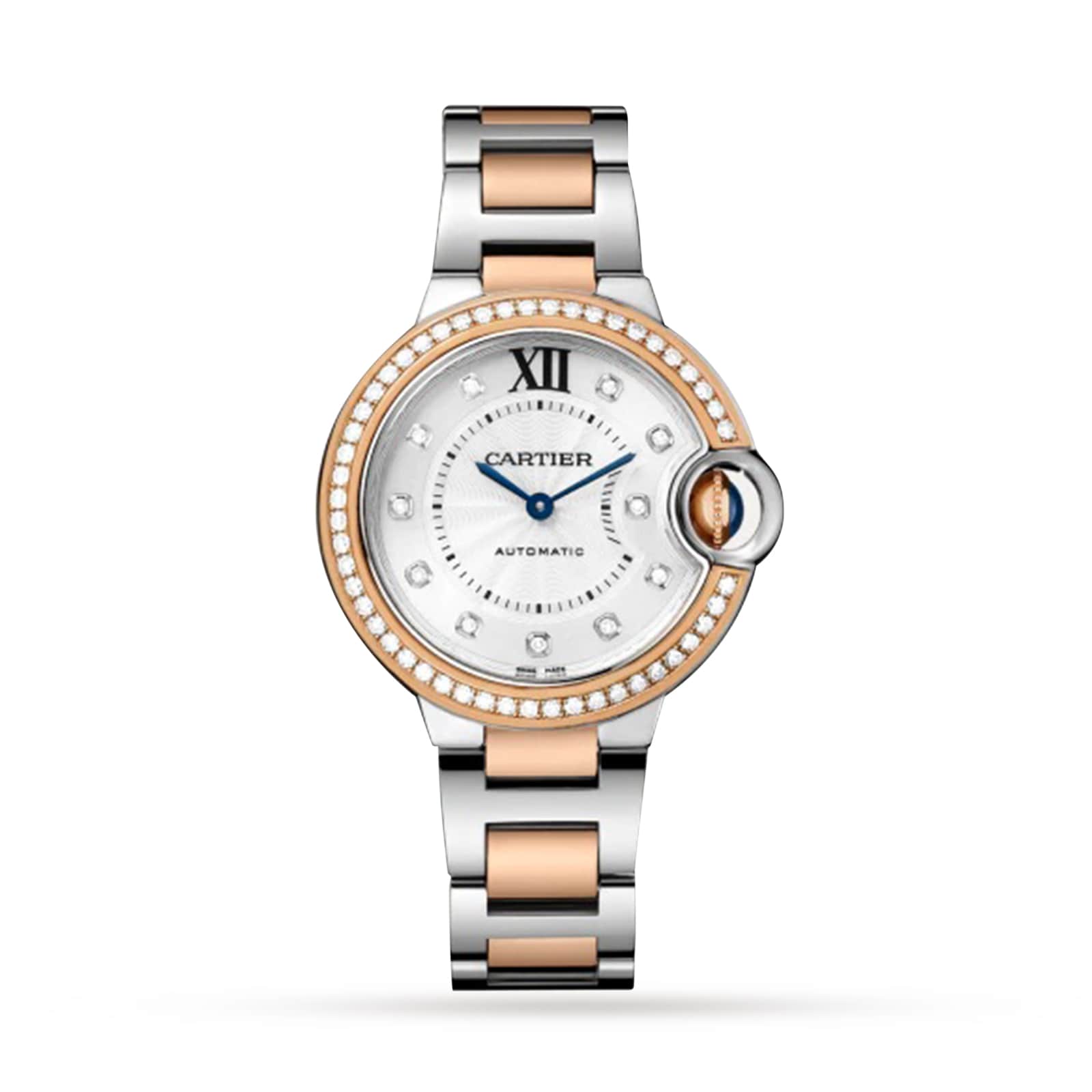 iuy1nrxkd0w.jpg Cartier Ballon Bleu De Cartier Watch, 33mm, Mechanical Movement With Automatic Winding, Steel, Rose Gold MPN: W3BB0023 - Image 1